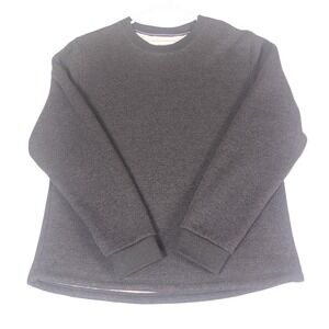 BC Clothing Heritage Mens XXL Sherpa Lined Crewneck Sweater Charcoal Gray‎ Marl